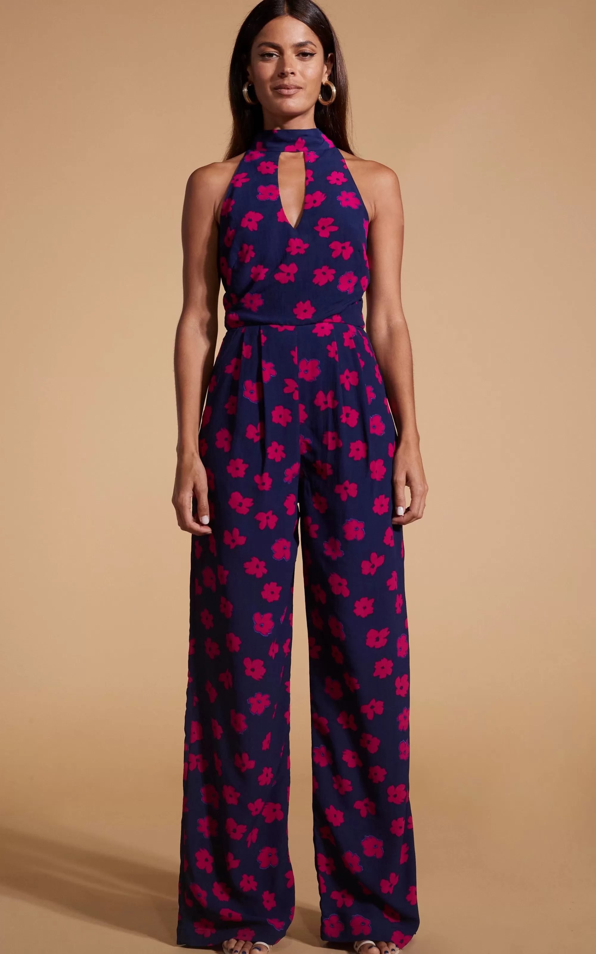 Jumpsuits>Dancing Leopard Cypress Jumpsuit In Pink Daisy