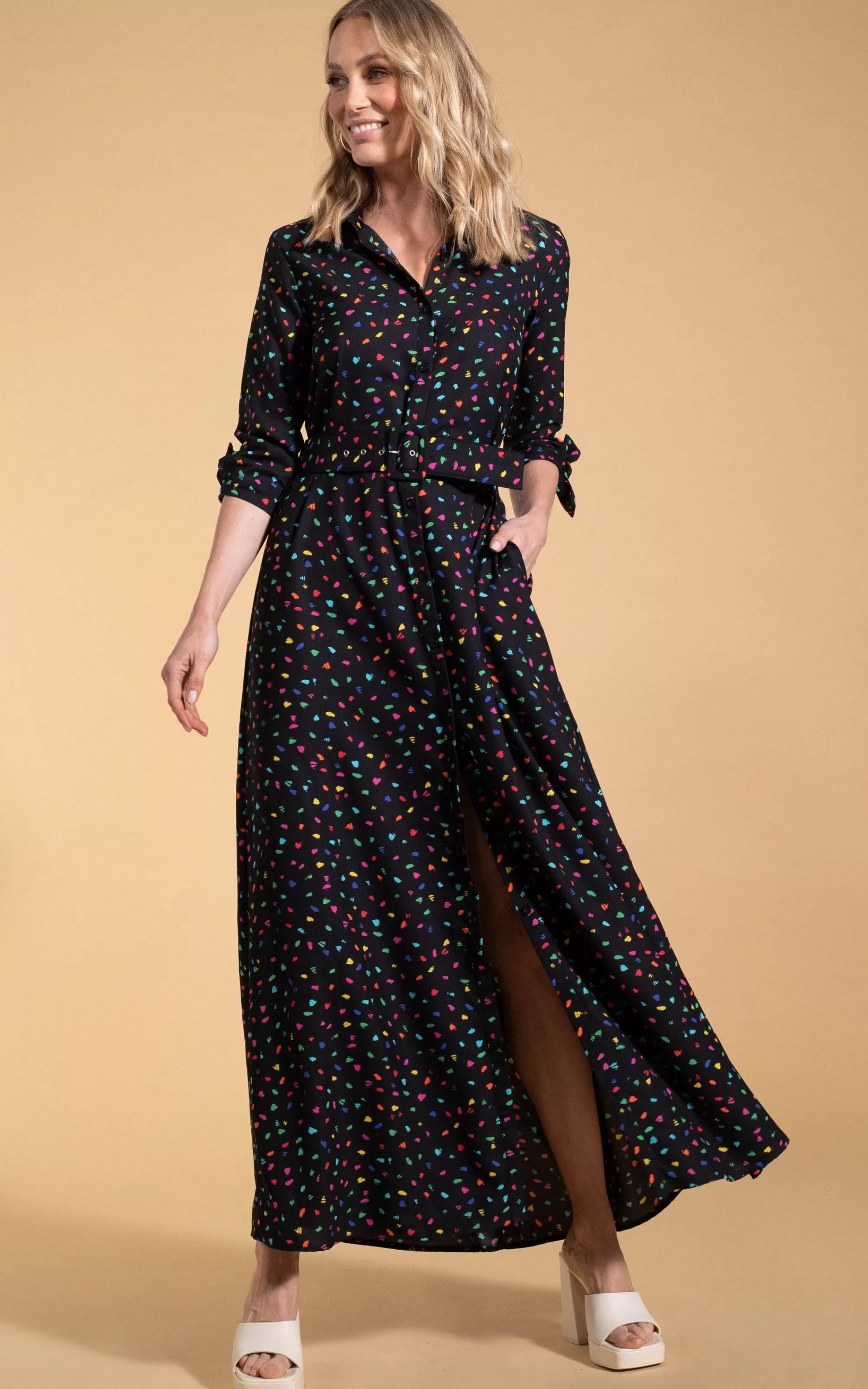 Dresses>Dancing Leopard Dove Dress In Abstract Multi