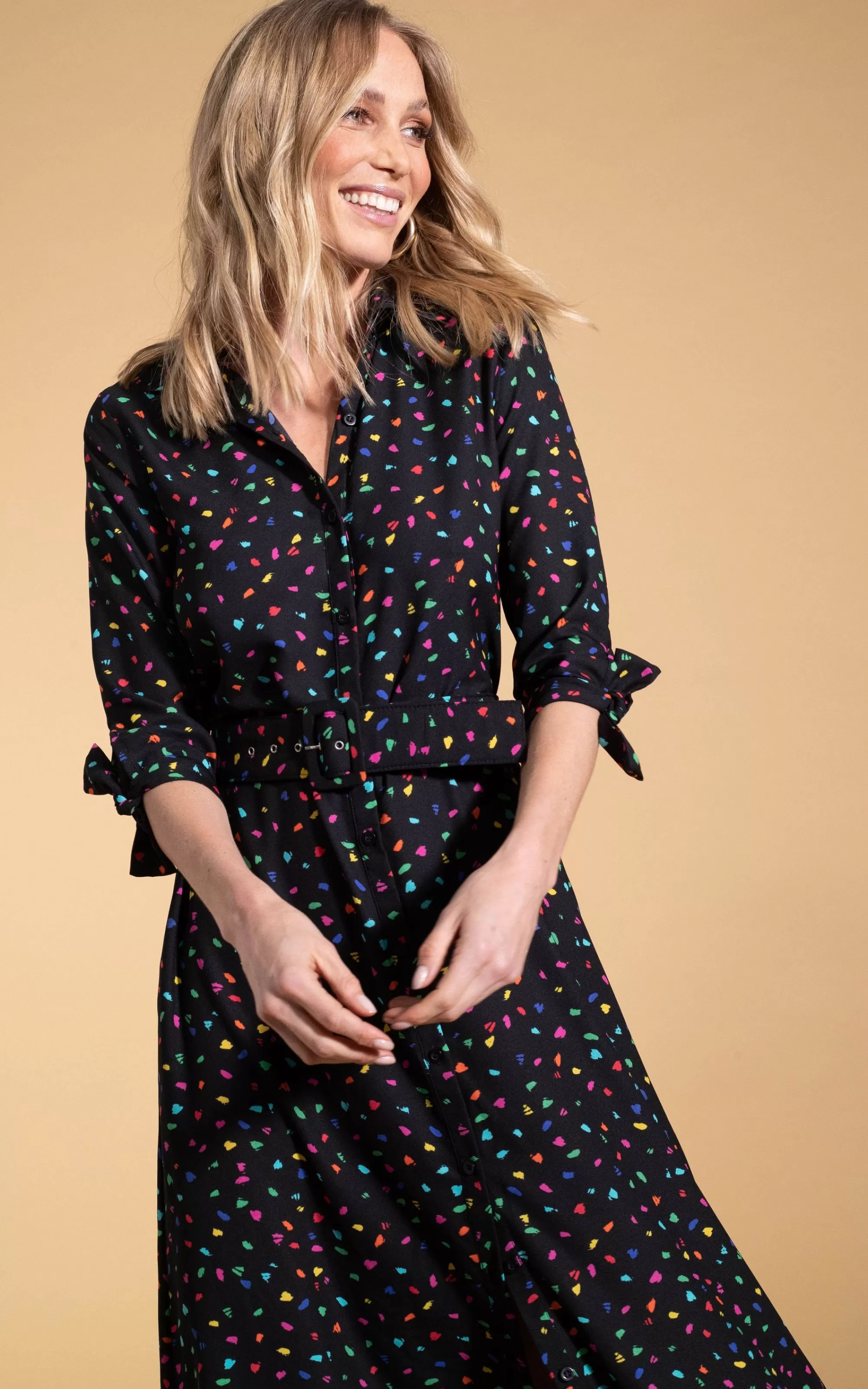 Dresses>Dancing Leopard Dove Dress In Abstract Multi