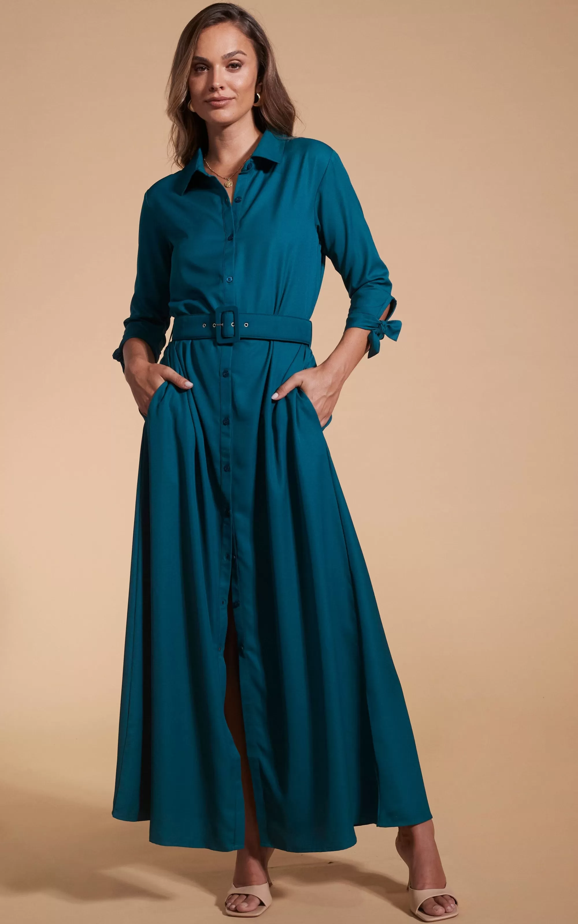 Dresses>Dancing Leopard Dove Dress In Pine Green
