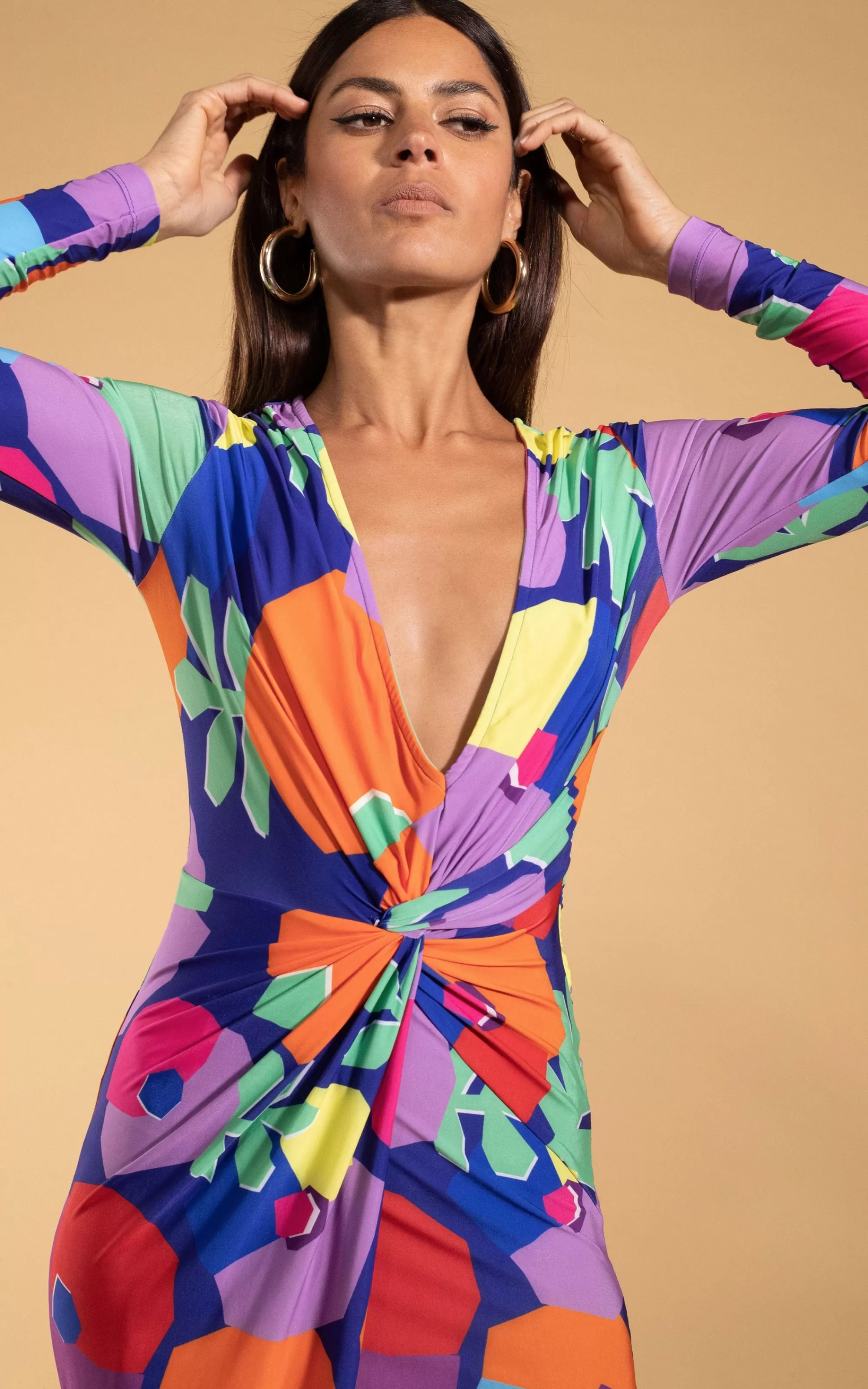 Dresses>Dancing Leopard Raya Mini Dress In Blotch Bloom Navy