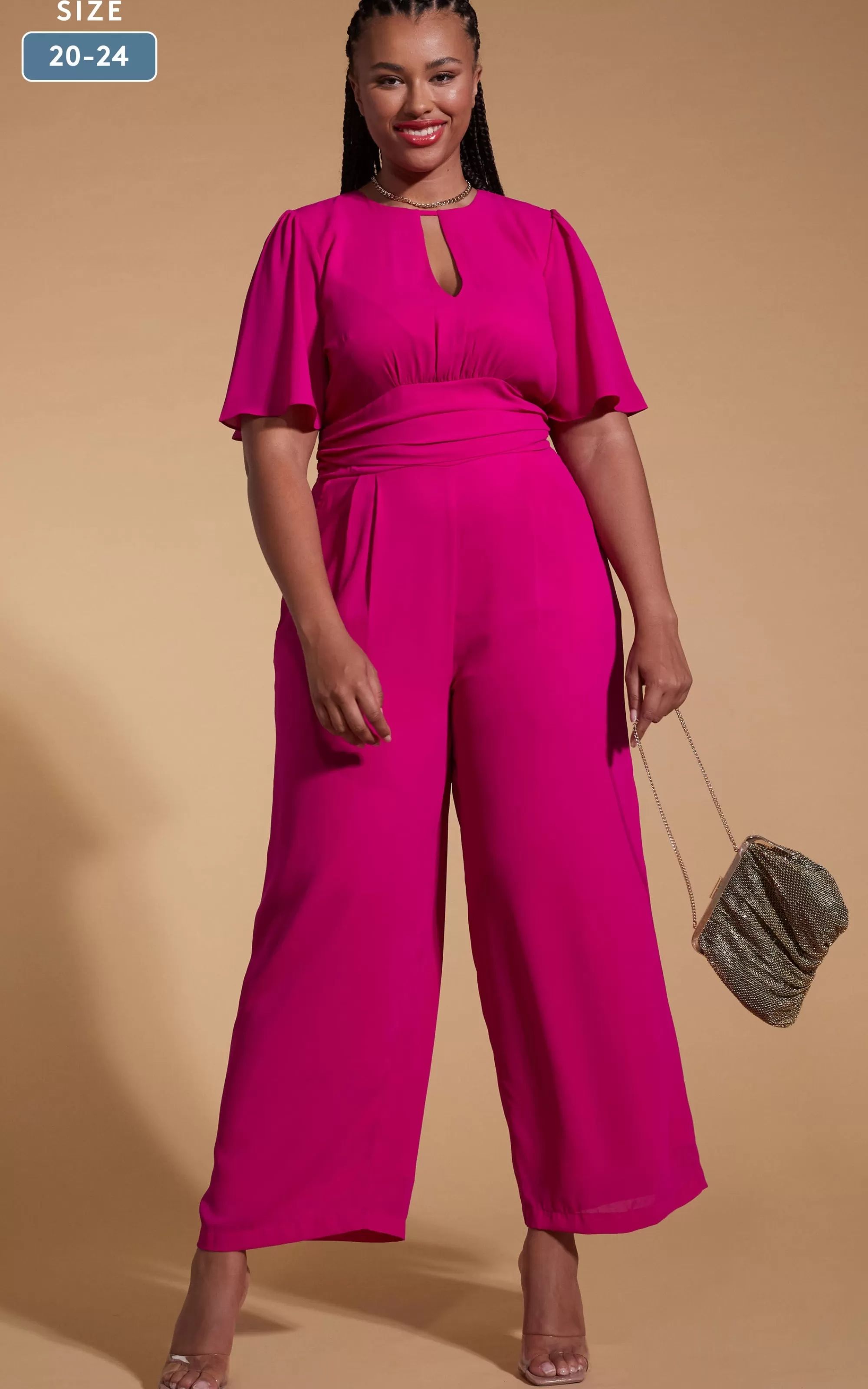 Jumpsuits>Dancing Leopard Silva Jumpsuit In Magenta- Extended Sizing