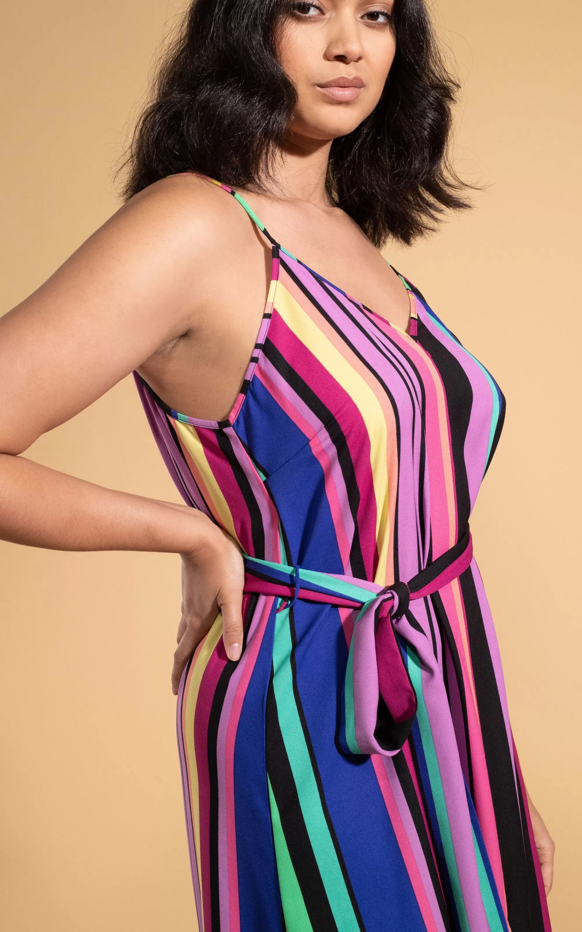 Dresses>Dancing Leopard Sookie Slip Dress In Stripe